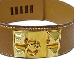 Hermes HERMES Belt for Women Collier de Chien Cushvel Brown Size 65 ○Y Stamp