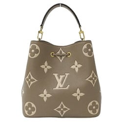 Louis Vuitton LOUIS VUITTON Bag Bicolor Monogram Empreinte Women's Handbag Shoulder 2way Neo Noe MM Tourterelle Creme M45555 Greige