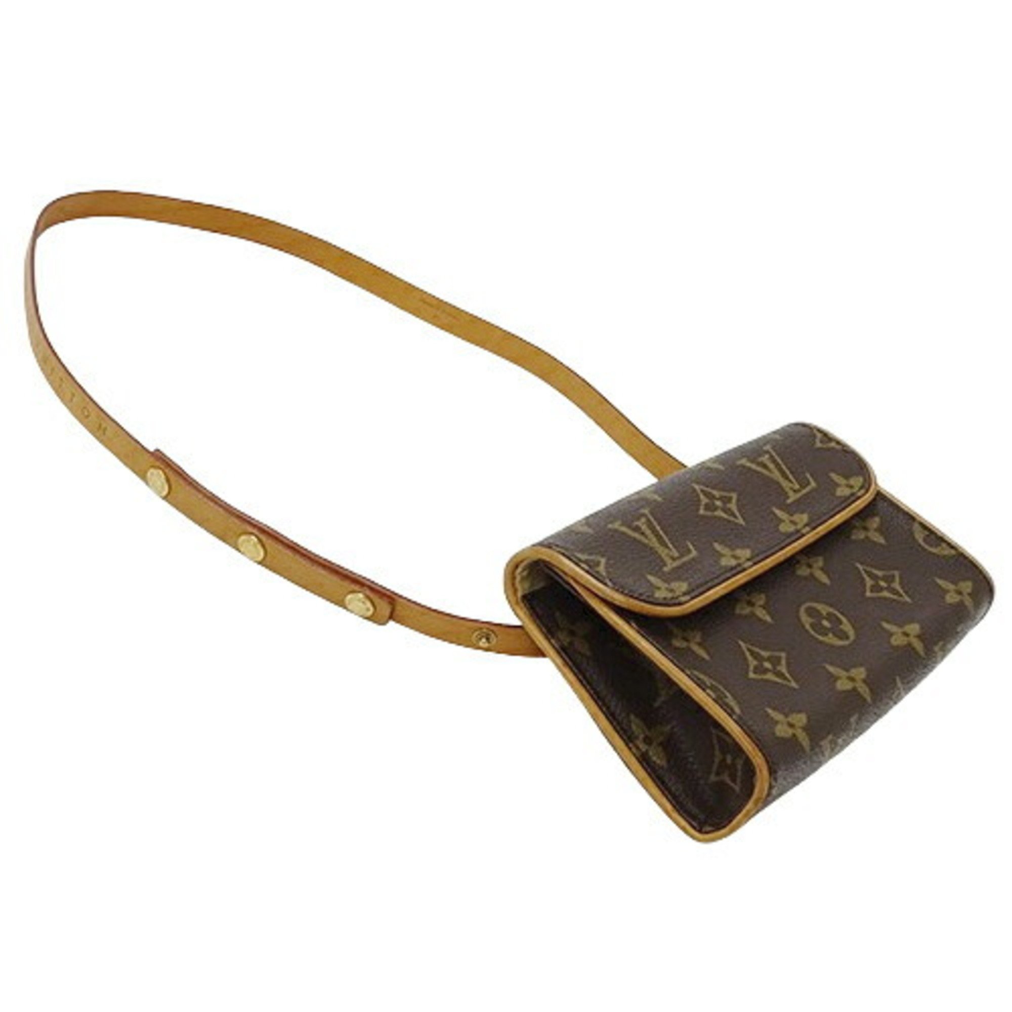 Louis Vuitton LOUIS VUITTON Bag Monogram Women's Body Waist Pouch Pochette Florentine XS M51855