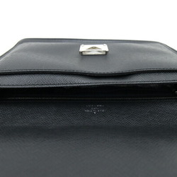 Louis Vuitton Second Bag Taiga Belaia M32592 Ardoise Clutch Black Men's LOUIS VUITTON