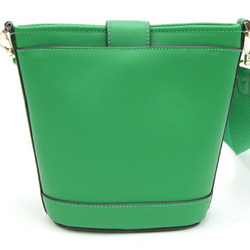 Kate Spade Shoulder Bag Audrey K8103 Green Leather Bucket Crossbody Women's