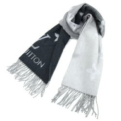 Louis Vuitton Scarf Reykjavik Gradient M76336 Grey 100% Cashmere Stole Large LV Initials Women's LOUIS VUITTON