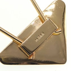 Prada Key Ring M285 Black Gold Holder Triangle Men's Women's PRADA