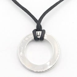 BVLGARI Choker Save the Children Black Silver SV Sterling 925 Necklace Charity Men Women