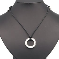 BVLGARI Choker Save the Children Black Silver SV Sterling 925 Necklace Charity Men Women