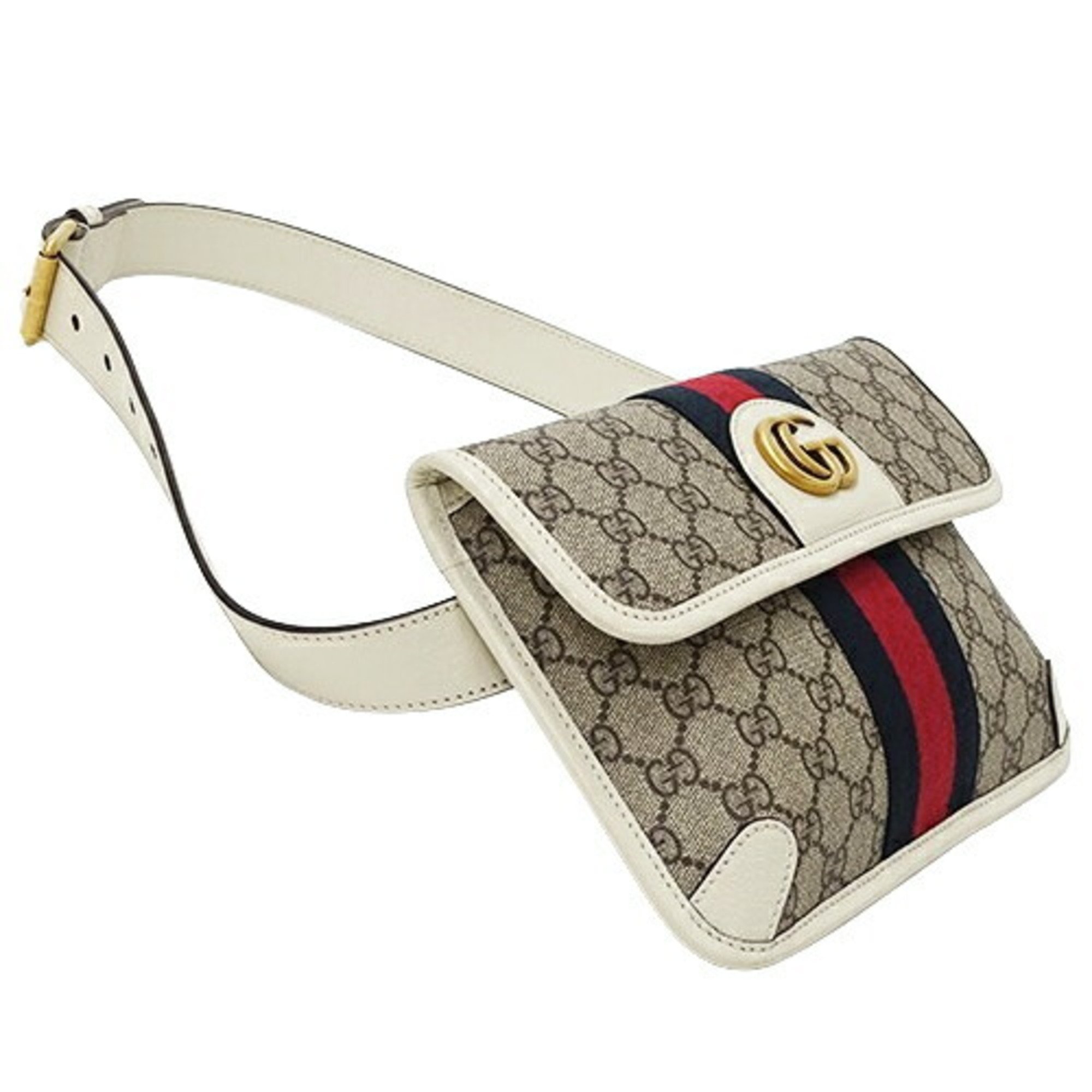 GUCCI Bags for Women and Men, Body Bags, Waist Ophidia GG Supreme, Beige, White, 674081, Belt