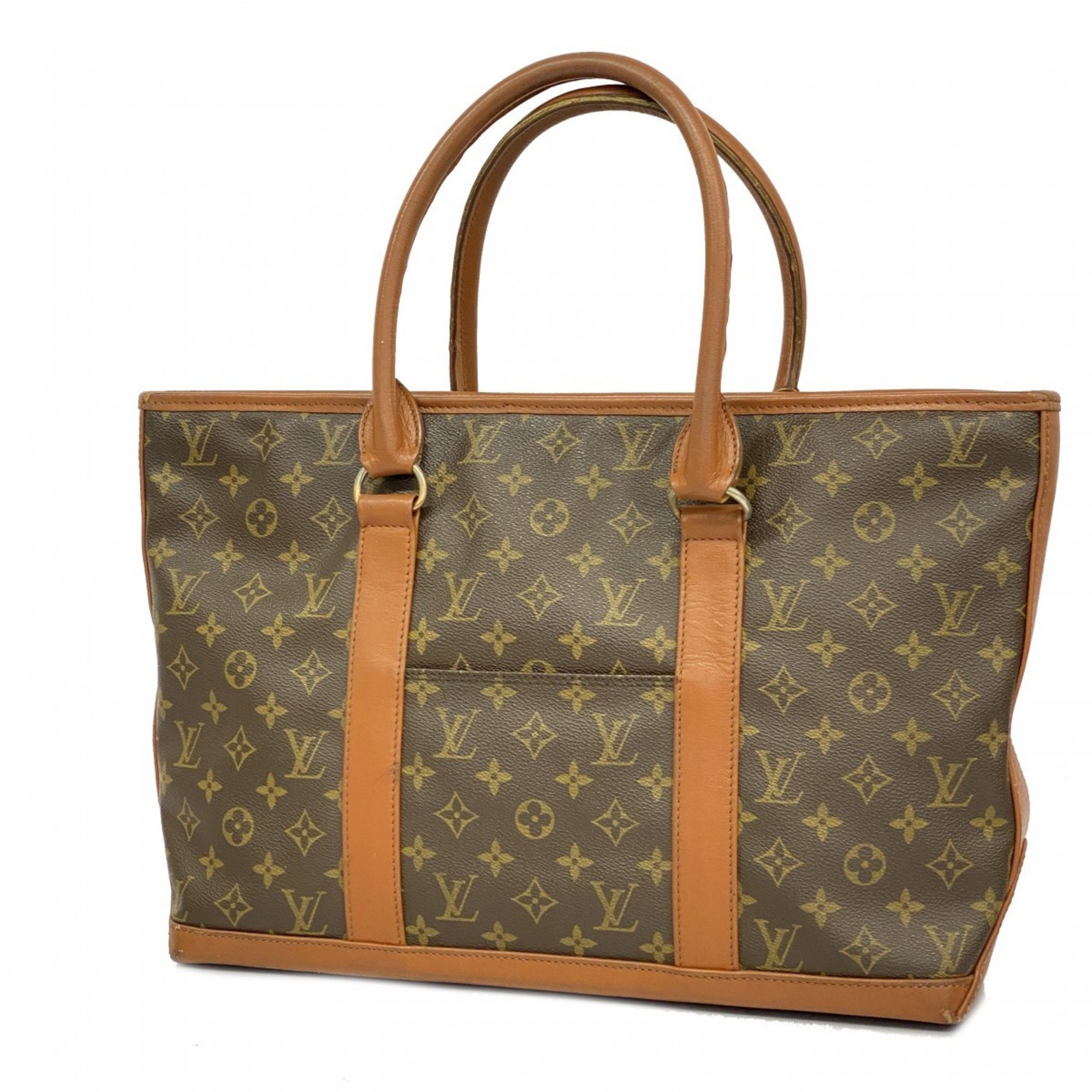 Louis Vuitton Tote Bag Monogram Weekend PM M42425 Brown Ladies