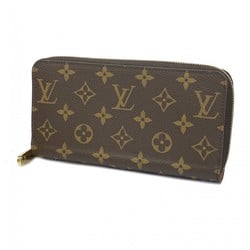 Louis Vuitton Long Wallet Monogram Zippy M42616 Brown Men's Women's