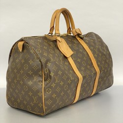 Louis Vuitton Boston Bag Monogram Keepall 50 M41426 Brown Men's Women's