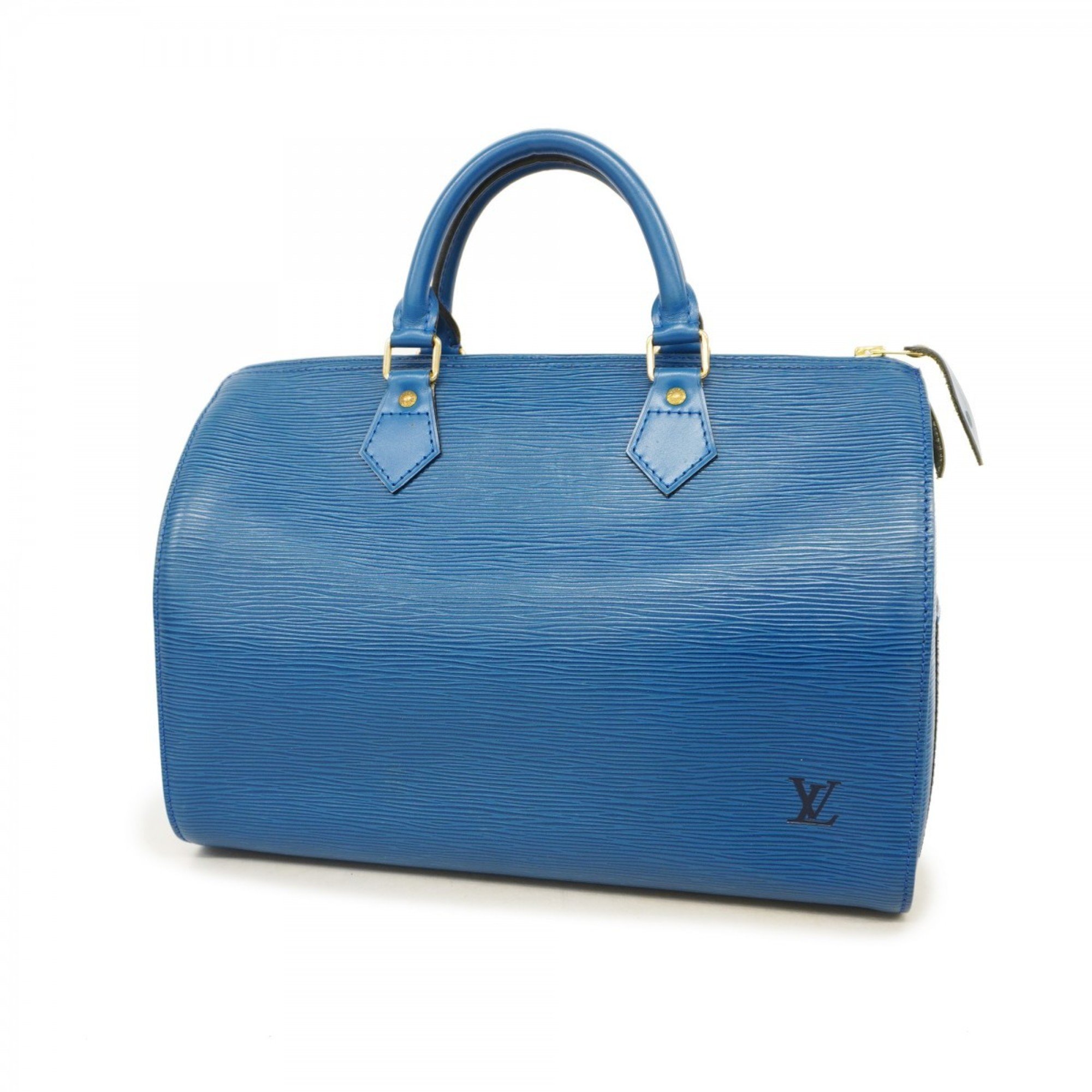 Louis Vuitton Handbag Epi Speedy 30 M43005 Toledo Blue Ladies