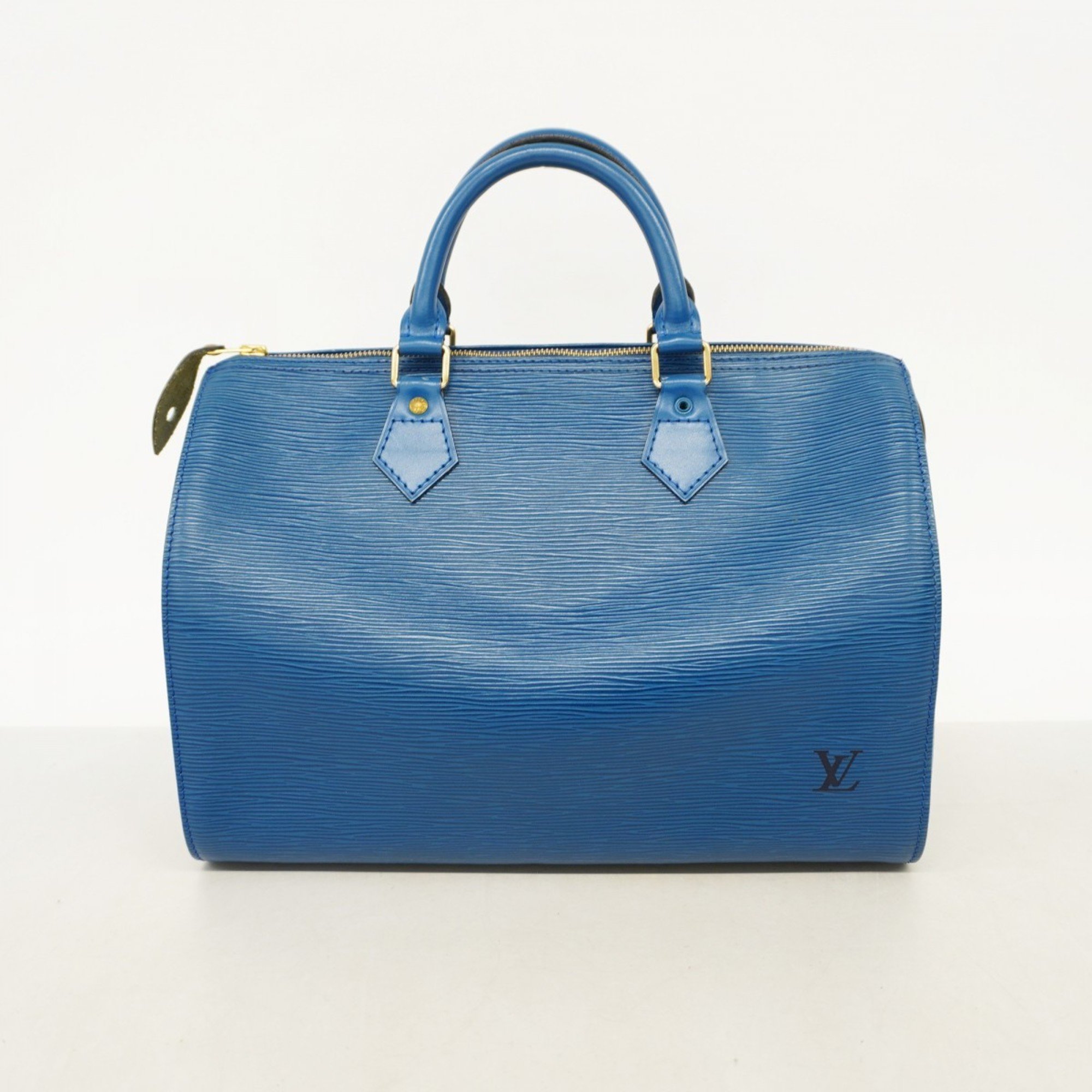 Louis Vuitton Handbag Epi Speedy 30 M43005 Toledo Blue Ladies