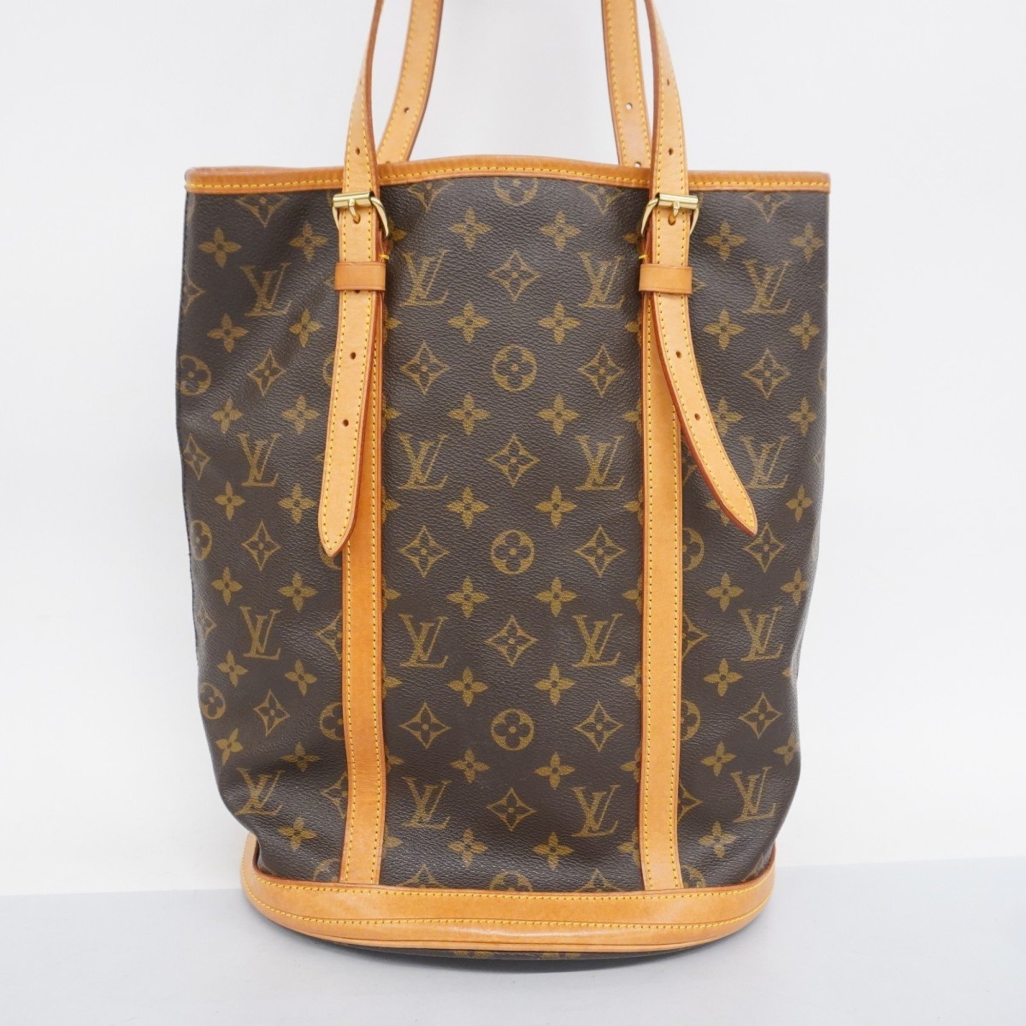 Louis Vuitton Tote Bag Monogram Bucket GM M42236 Brown Women's