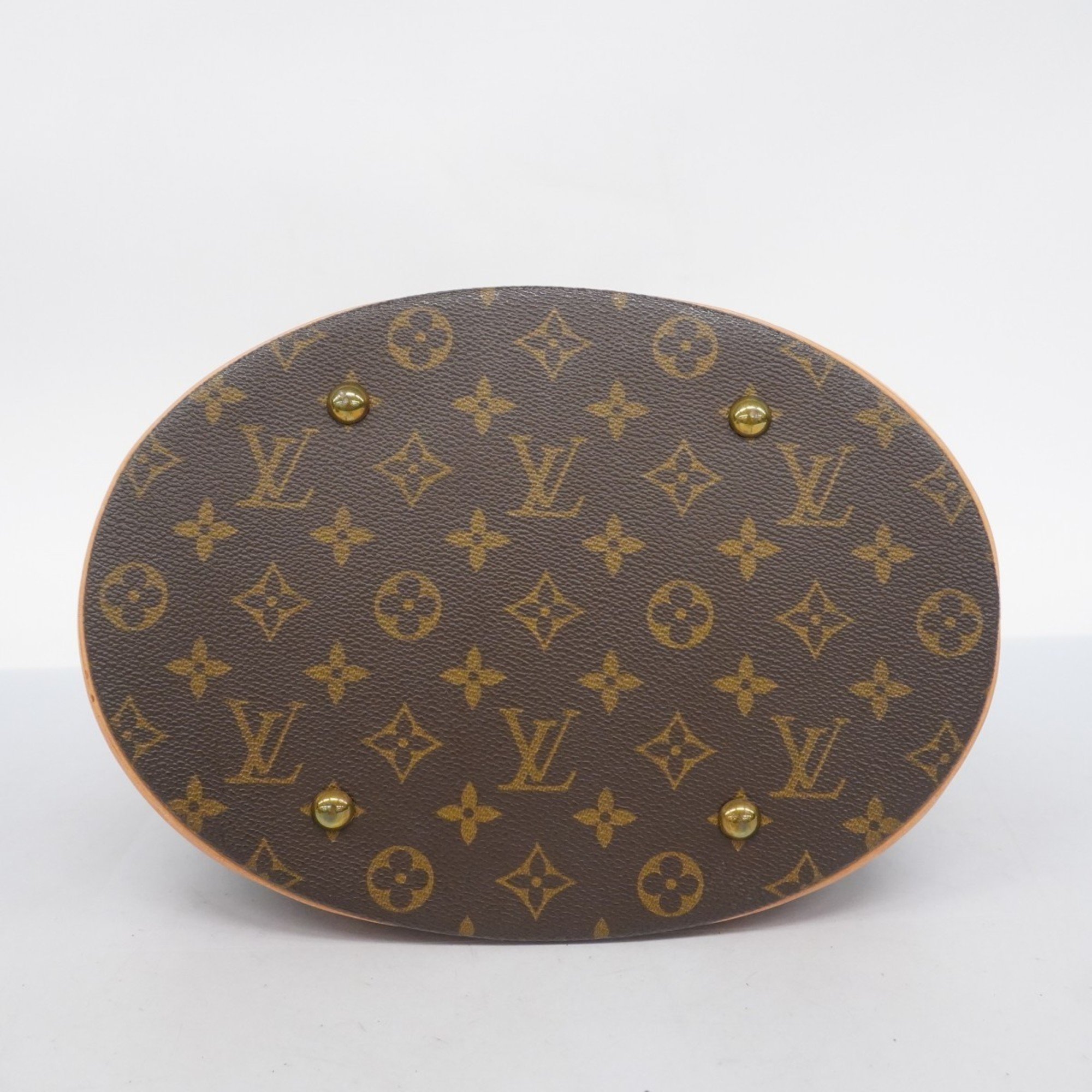 Louis Vuitton Tote Bag Monogram Bucket GM M42236 Brown Women's