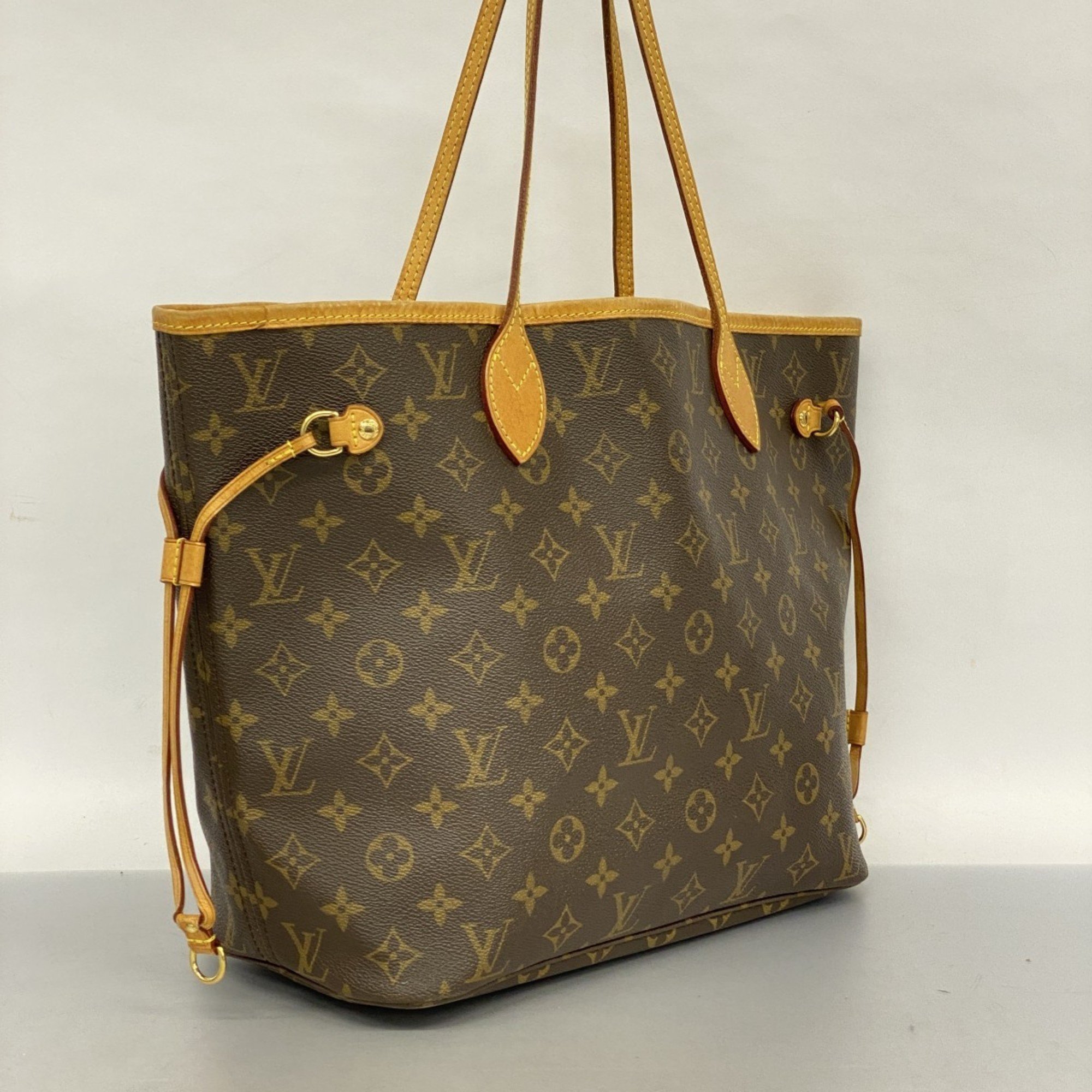 Louis Vuitton Tote Bag Monogram Neverfull MM M40997 Brown Mimosa Ladies