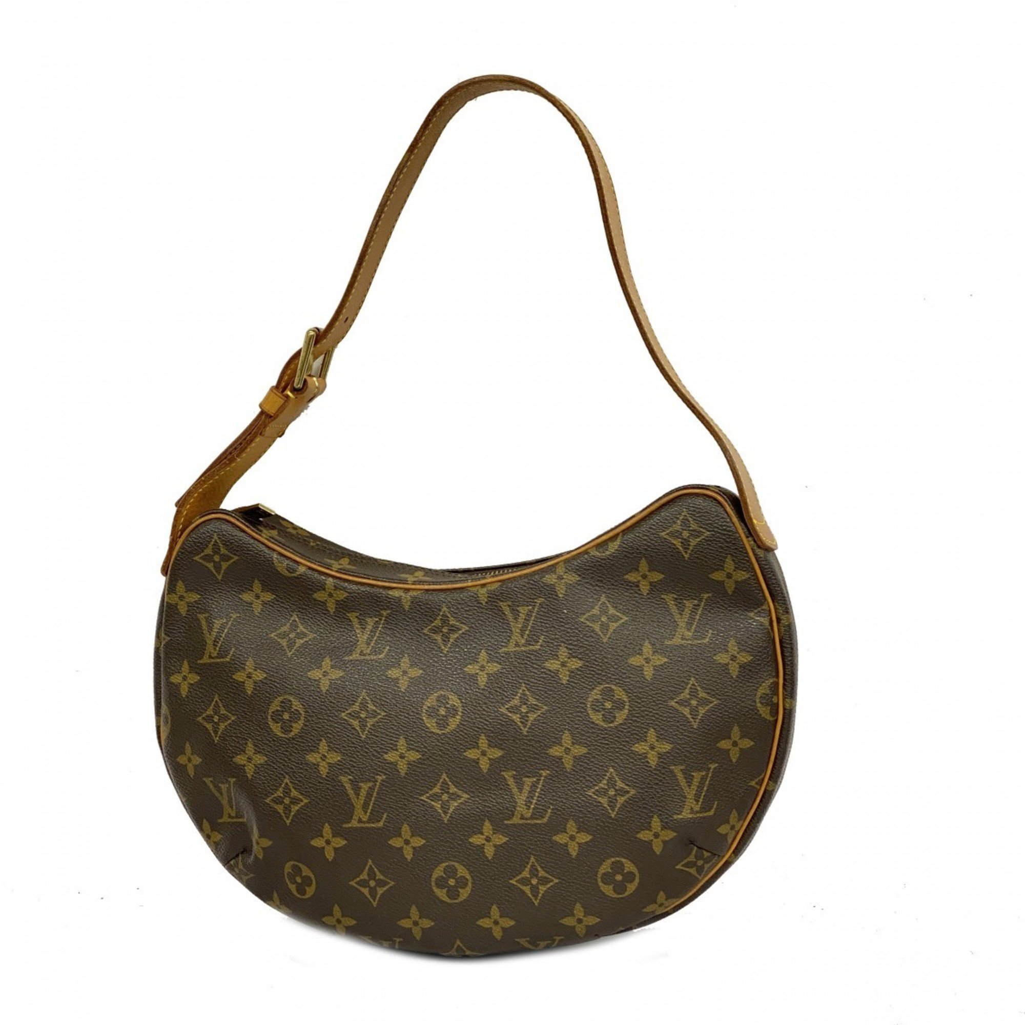 Louis Vuitton Shoulder Bag Monogram Croissant MM M51512 Brown Women's