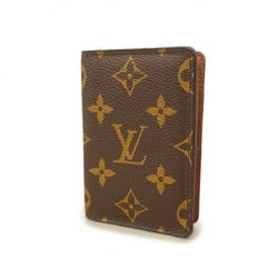 Louis Vuitton Business Card Holder/Card Case Monogram Organizer de Poche M61732 Brown Men's Women's