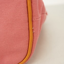 Hermes Pouch Bolide 34 Canvas Pink Women's