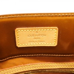 Louis Vuitton Tote Bag Vernis Reed MM M91143 Bronze Ladies