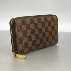 Louis Vuitton Long Wallet Damier Zippy N41661 Ebene Men's Women's