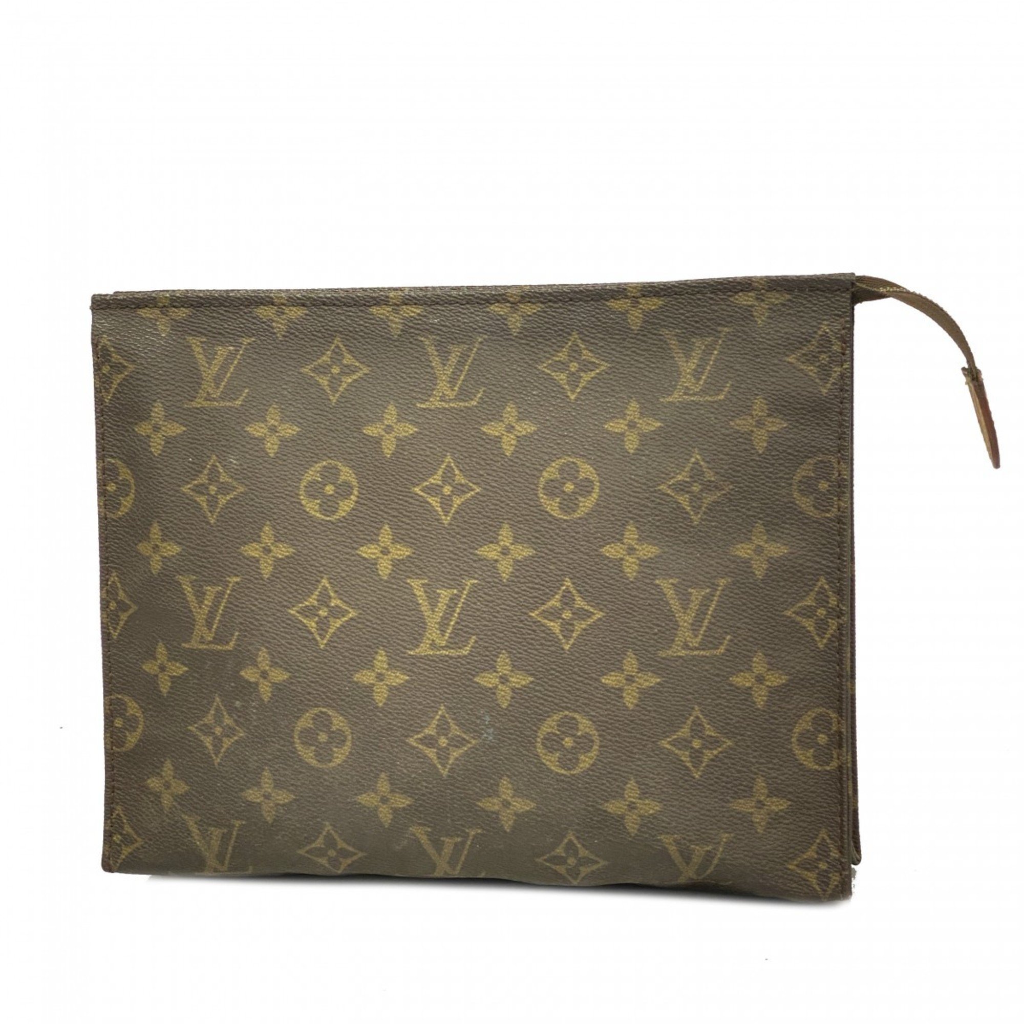 Louis Vuitton Pouch Monogram Pochette Toilette 26 M47542 Brown Women's