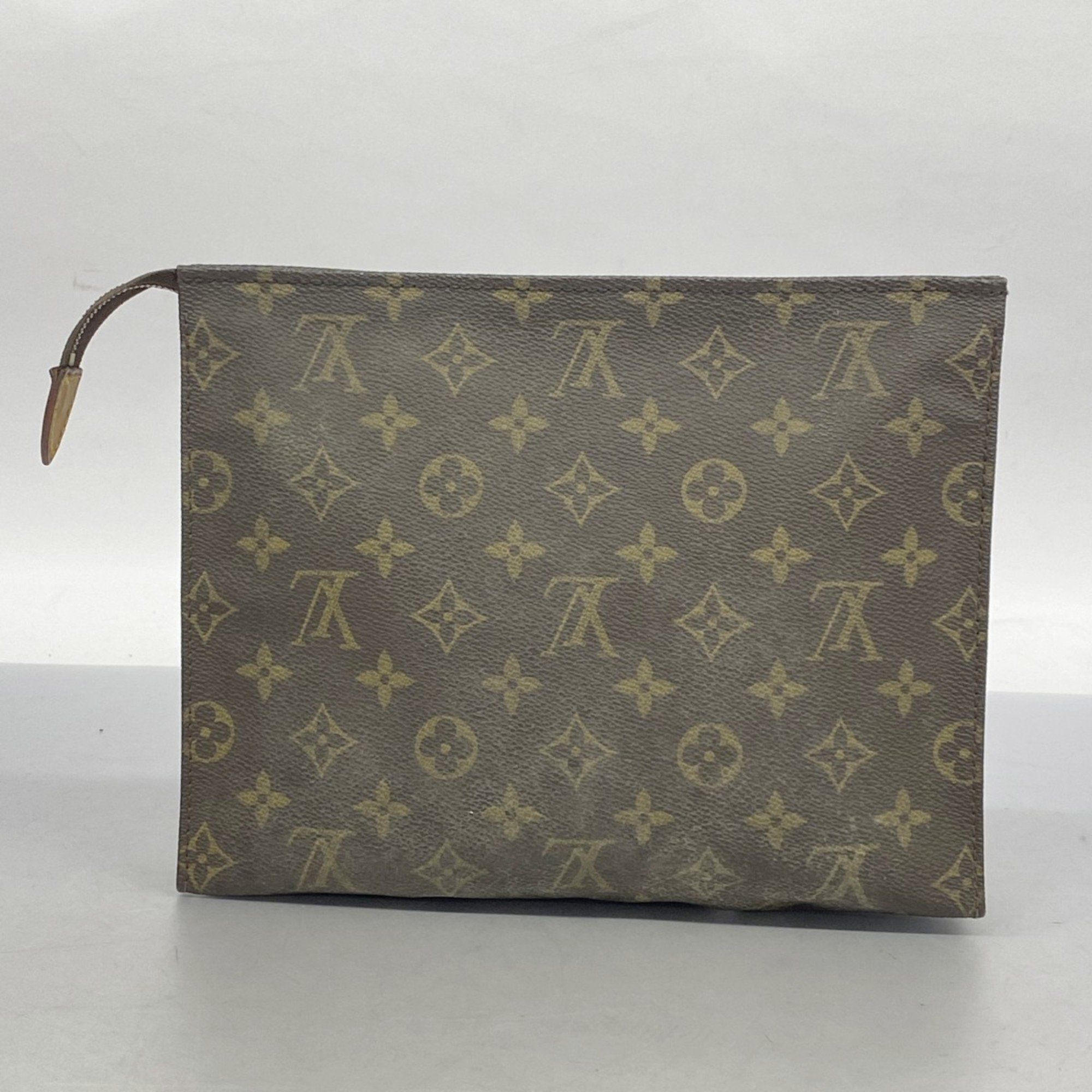 Louis Vuitton Pouch Monogram Pochette Toilette 26 M47542 Brown Women's