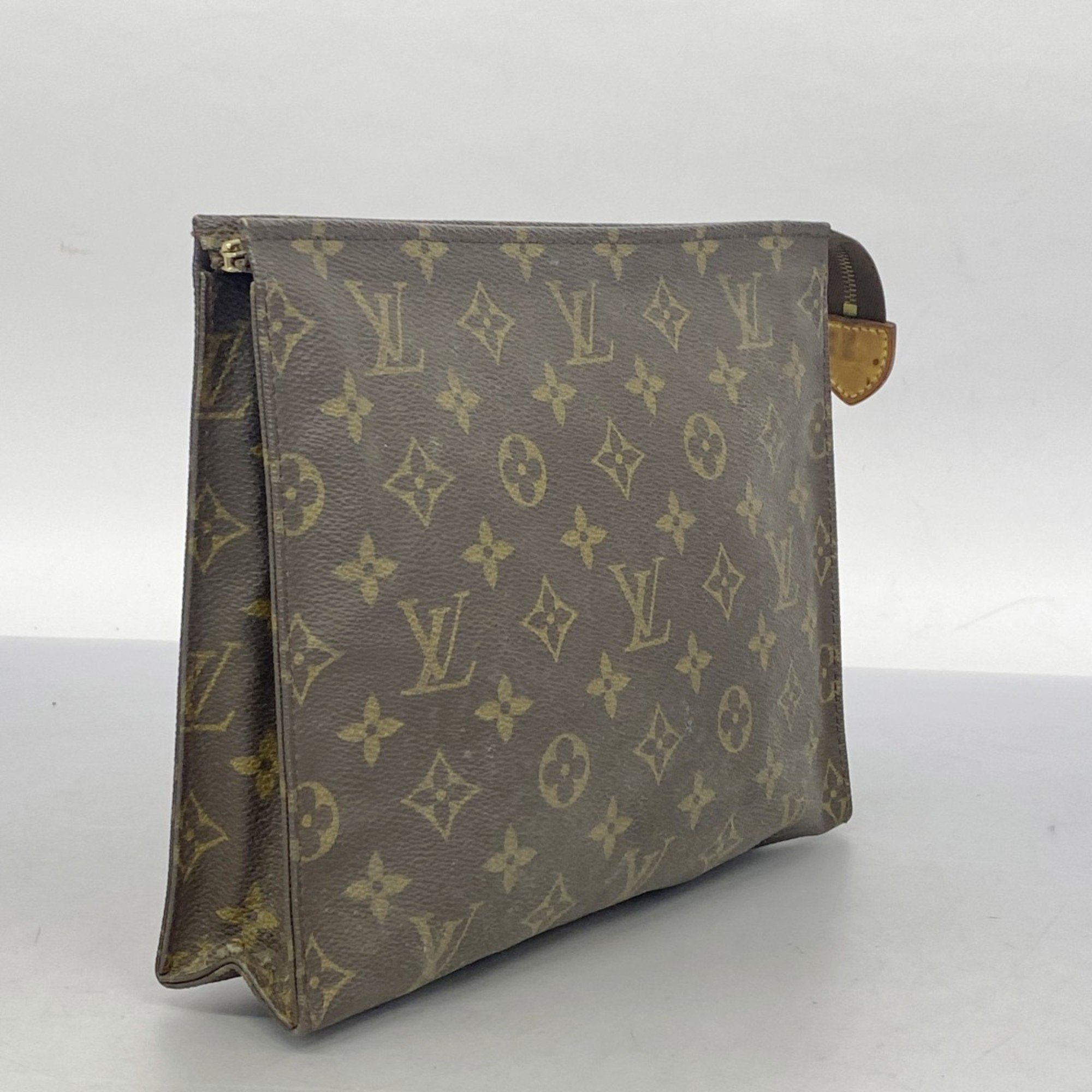 Louis Vuitton Pouch Monogram Pochette Toilette 26 M47542 Brown Women's