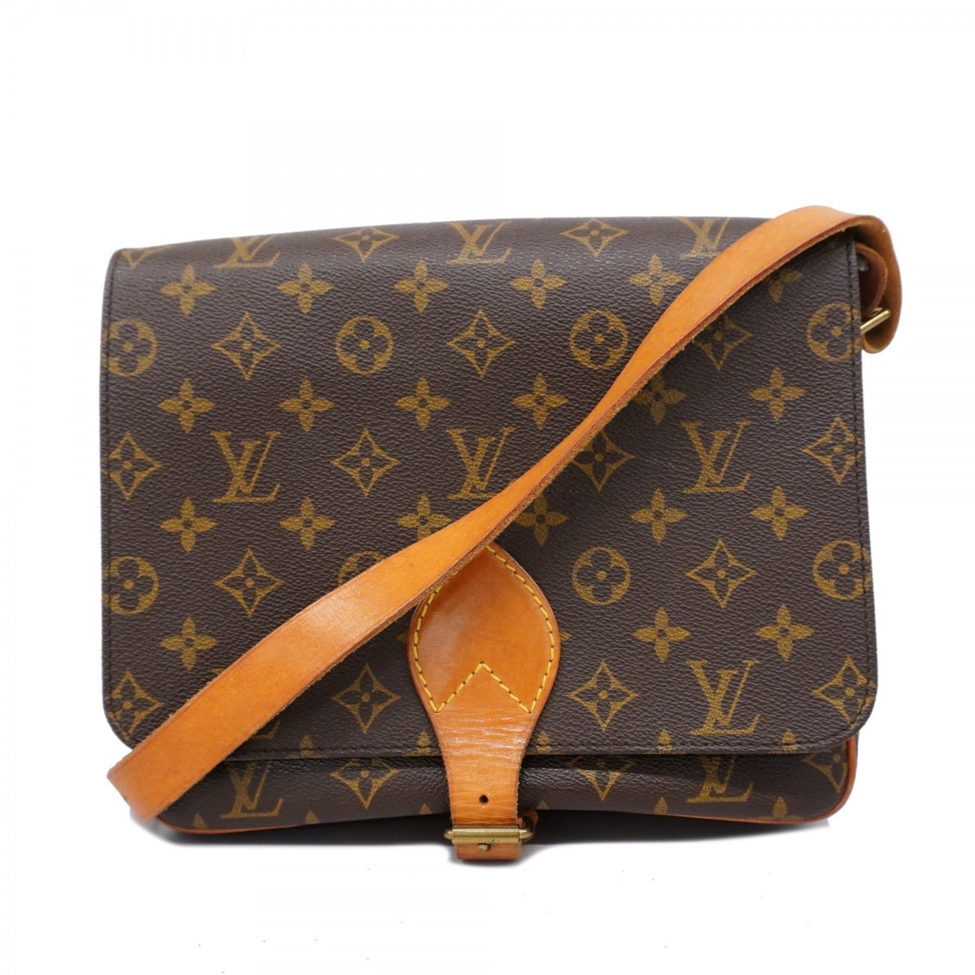 Louis Vuitton Shoulder Bag Monogram Cartesier GM M51252 Brown Women's