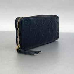 Louis Vuitton Long Wallet Monogram Empreinte Portefeuille Clemence M60171 Noir Ladies