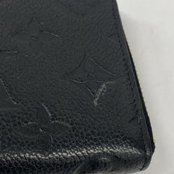 Louis Vuitton Long Wallet Monogram Empreinte Portefeuille Clemence M60171 Noir Ladies