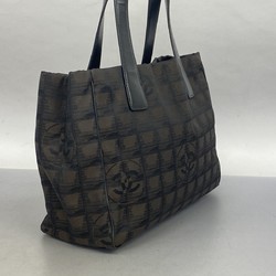 Chanel Tote Bag New Travel Nylon Black Women's