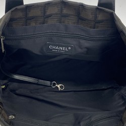 Chanel Tote Bag New Travel Nylon Black Women's