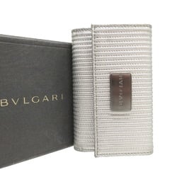 BVLGARI Millerige Leather Silver 6 Key Case 0678BVLGARI