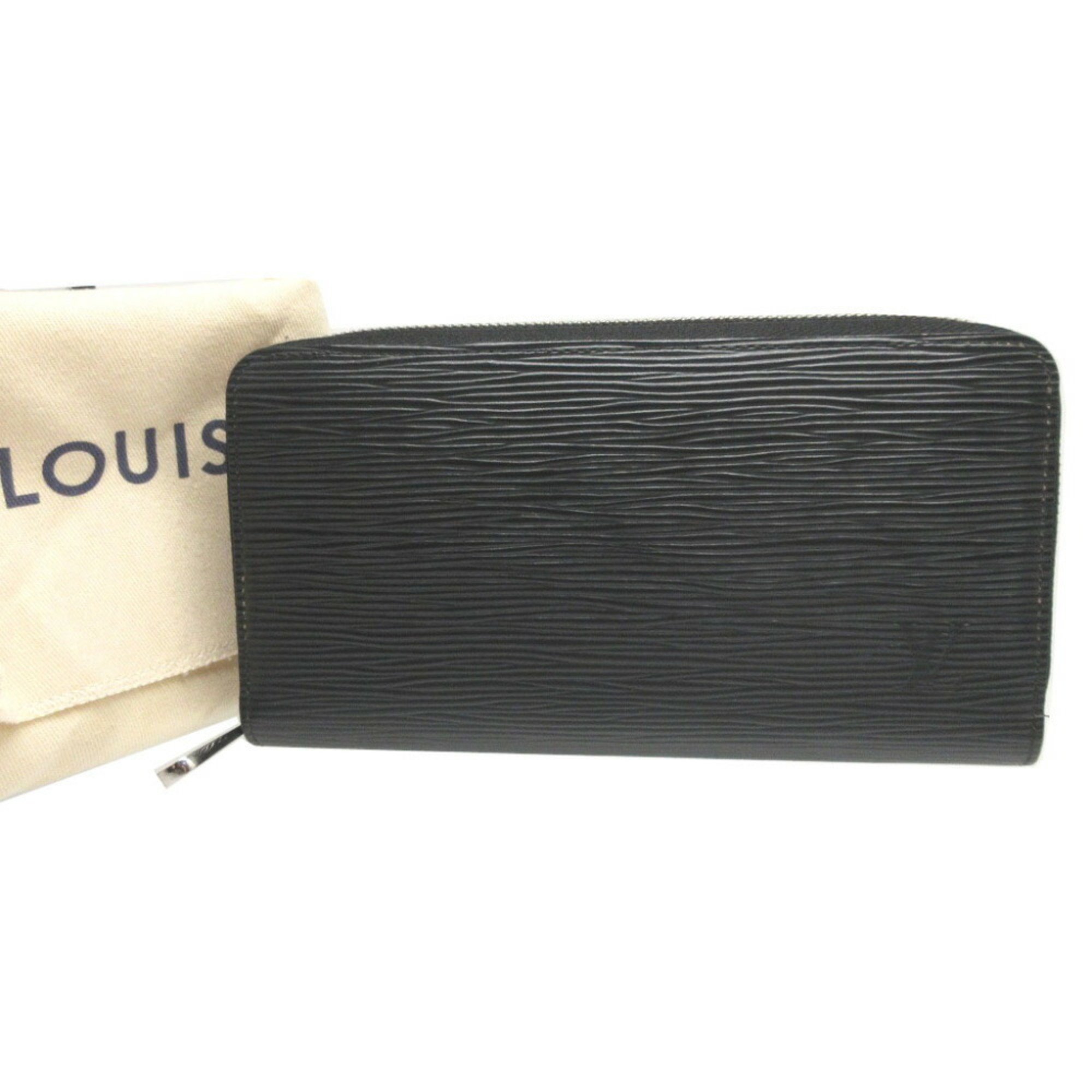 Louis Vuitton Epi M61857 Zippy Wallet Noir Black IC Chip Round Long 1204LOUIS VUITTON