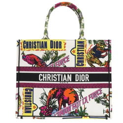 Christian Dior Book Tote Large Bag Canvas White 0388Christian