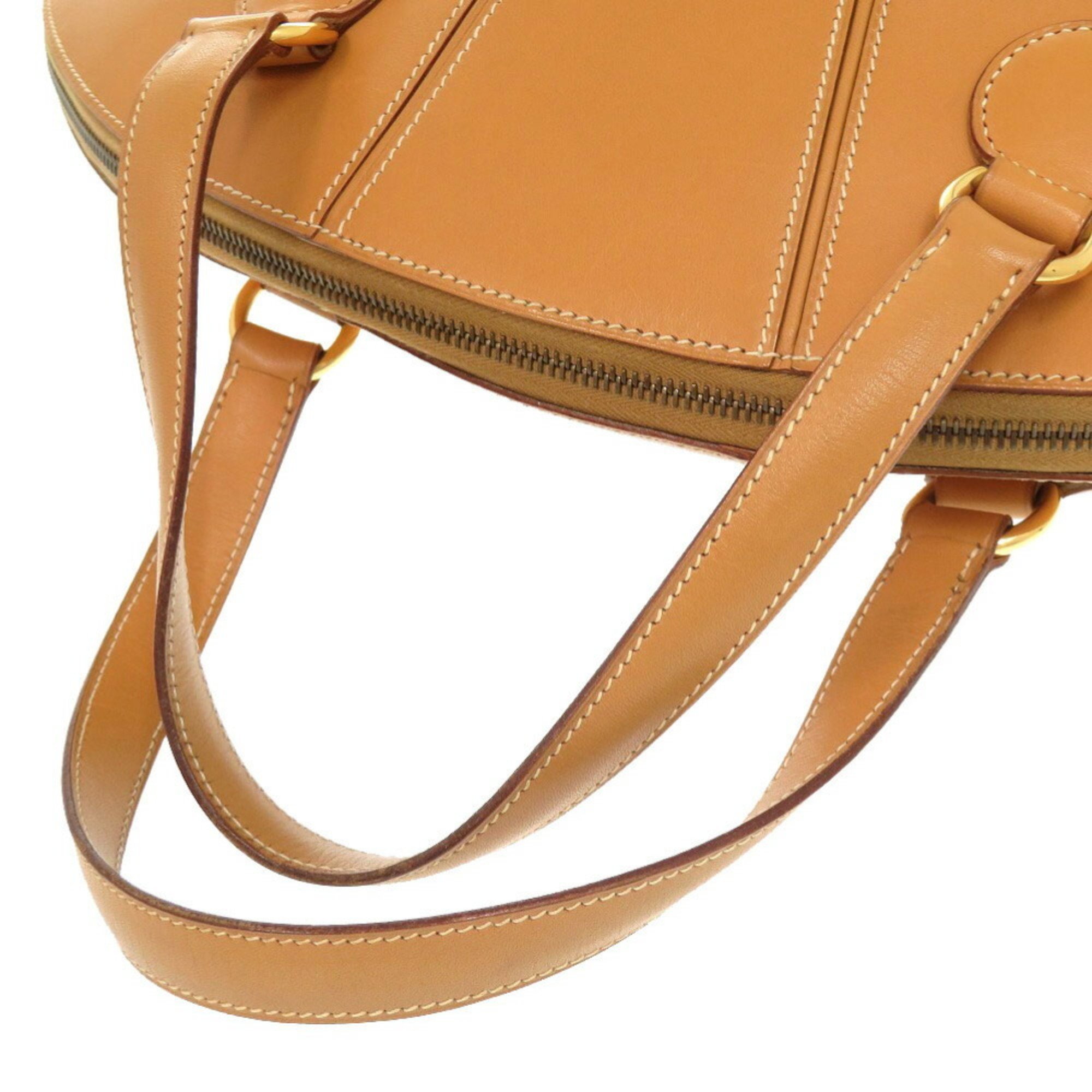 Hermes Ile de Bou Veau Chamonix Natural 〇W Stamped Handbag 1530 HERMES