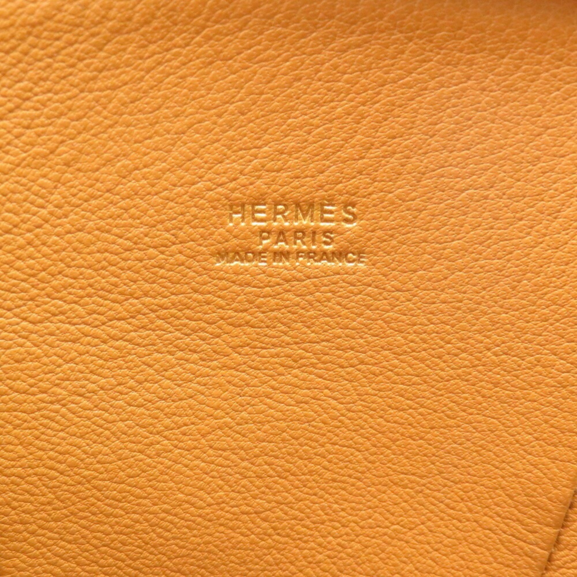 Hermes Ile de Bou Veau Chamonix Natural 〇W Stamped Handbag 1530 HERMES