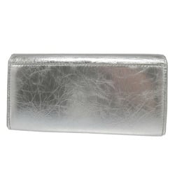 Chloé Chloe Marcie CHC23AP098 Leather Silver Bi-fold Long Wallet 0603Chloe