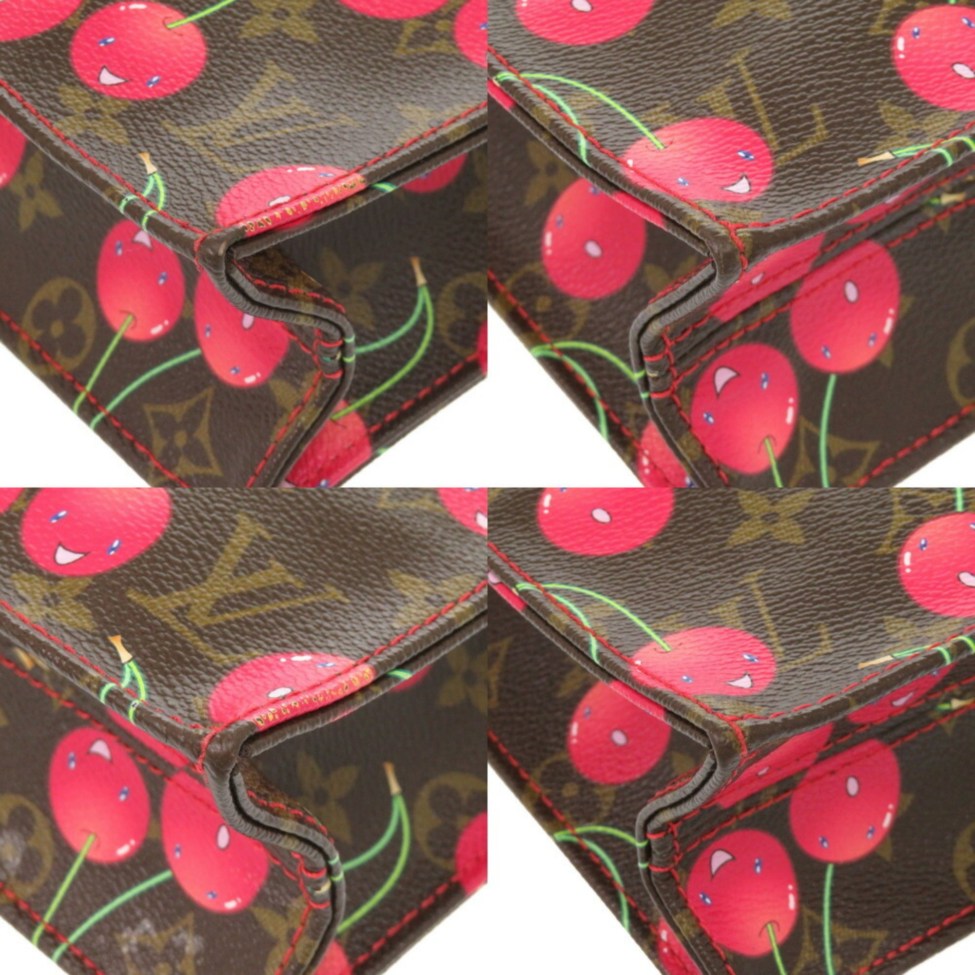 Louis Vuitton Sac Plat Monogram Cherry M95010 Tote Bag Takashi Murakami LV 1532 LOUIS VUITTON