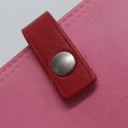 Bottega Veneta Bi-fold Compact Wallet Leather Pink