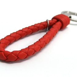 Bottega Veneta Intrecciato Key Ring Vermilion