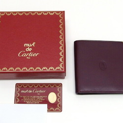 Cartier Must de Line Bi-fold Wallet Bordeaux