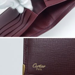 Cartier Must de Line Bi-fold Wallet Bordeaux