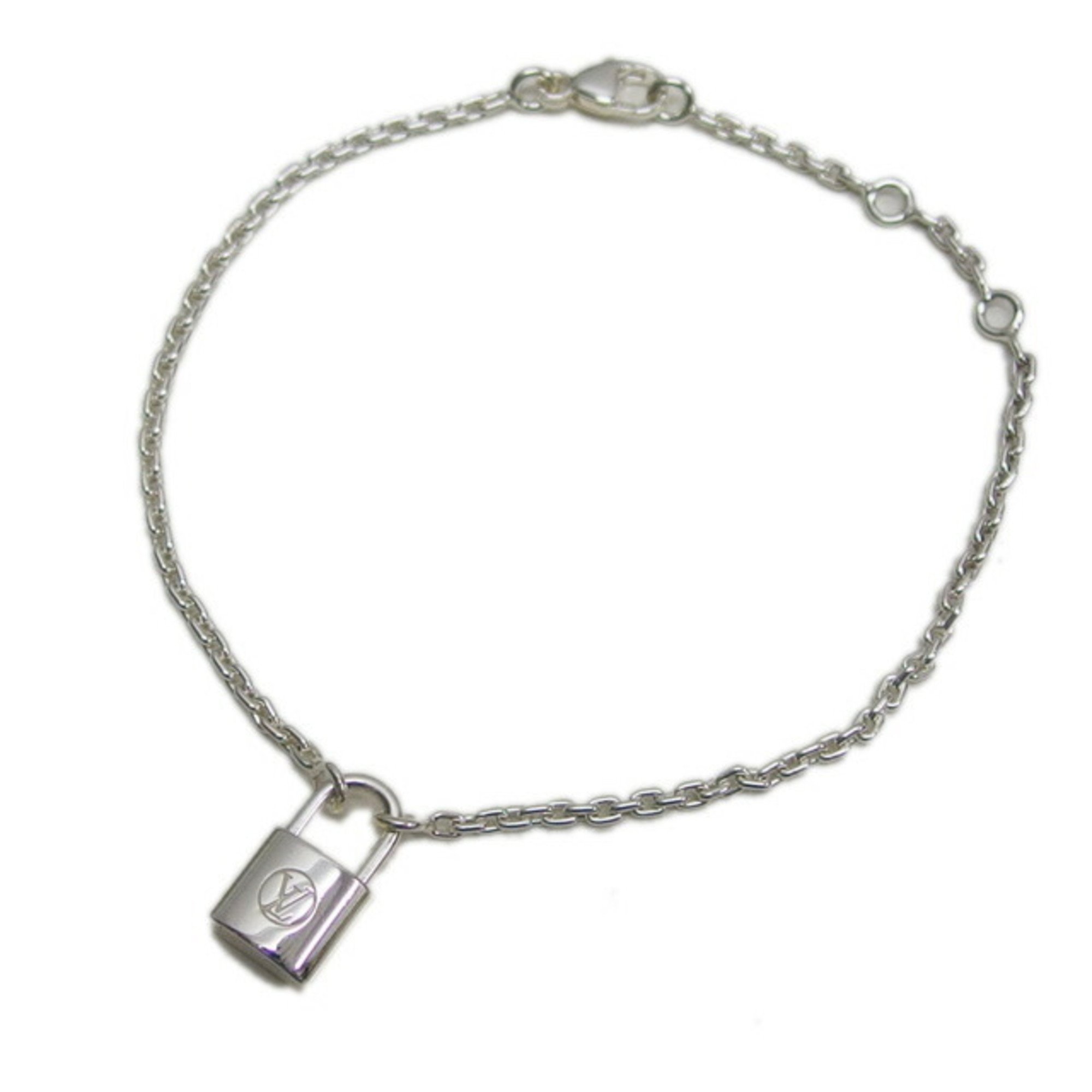 Louis Vuitton Bracelet Silver Lockit Chain