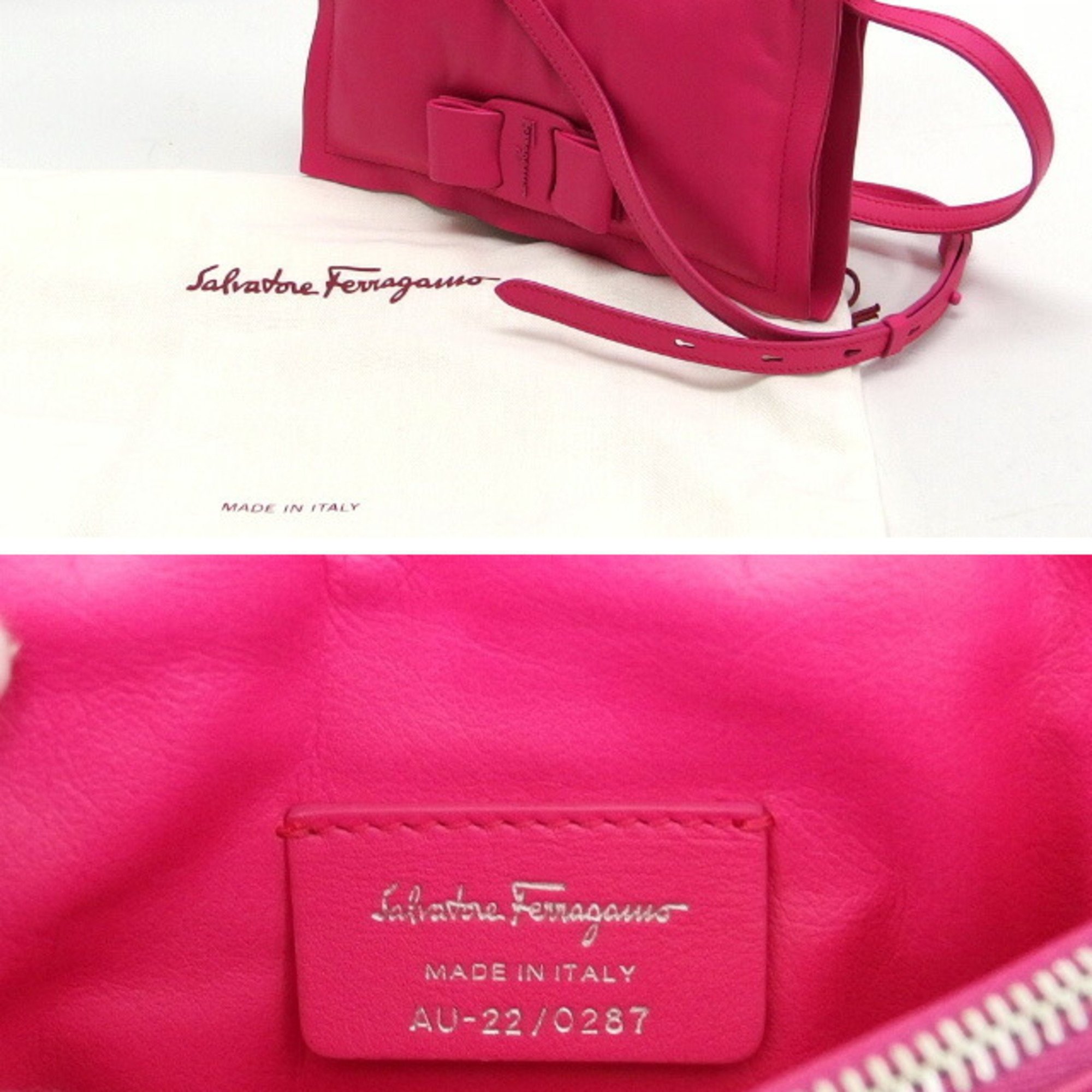 Salvatore Ferragamo Viva Bow Ribbon Shoulder Bag