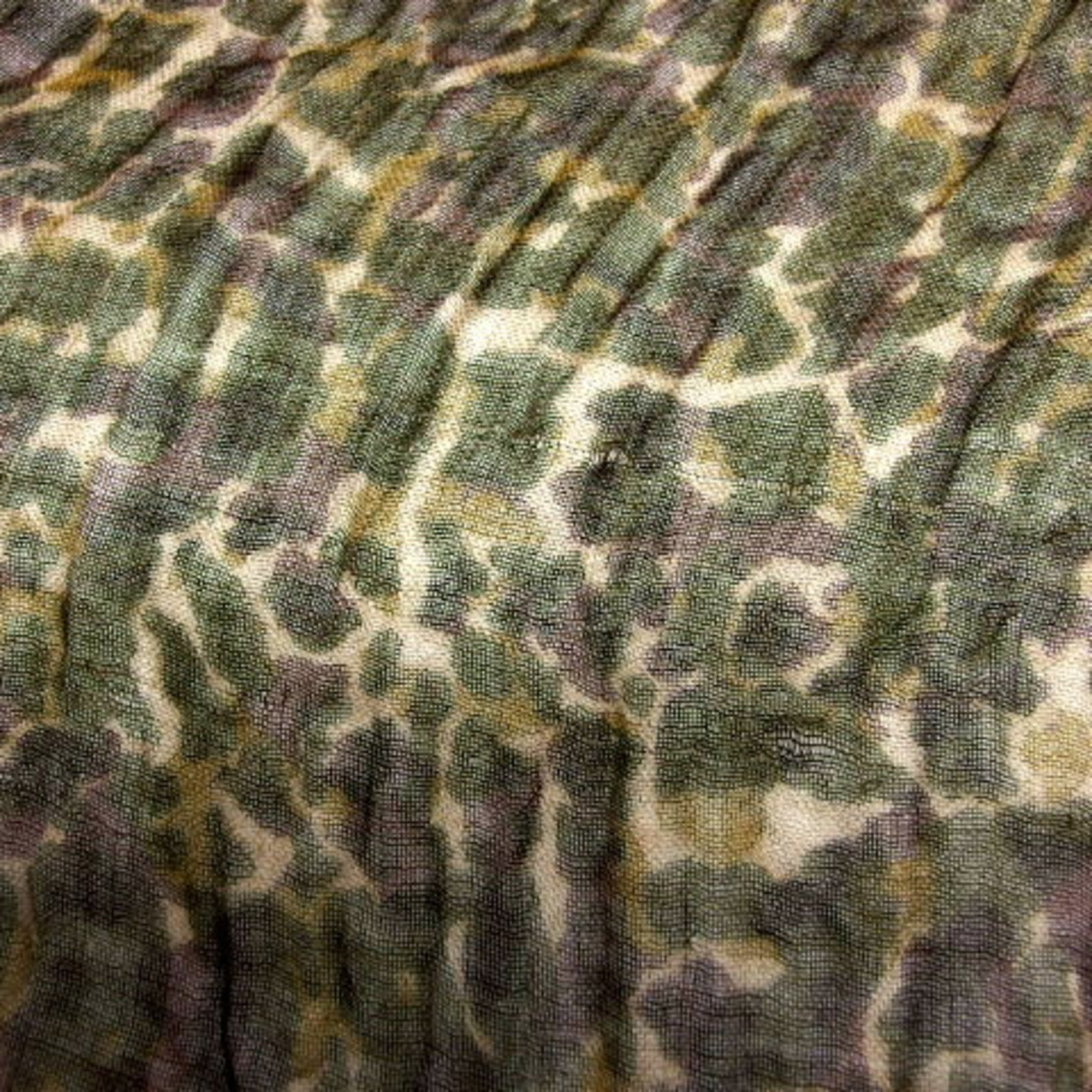 Louis Vuitton camouflage pattern large scarf x moss green