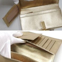 Salvatore Ferragamo Vara Ribbon Bi-fold Long Wallet Gold