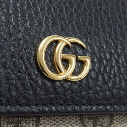 Gucci GG Marmont Supreme Canvas Bi-fold Compact Wallet Black