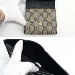 Gucci GG Marmont Supreme Canvas Bi-fold Compact Wallet Black