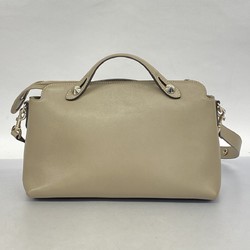 Fendi handbag by the way leather beige ladies