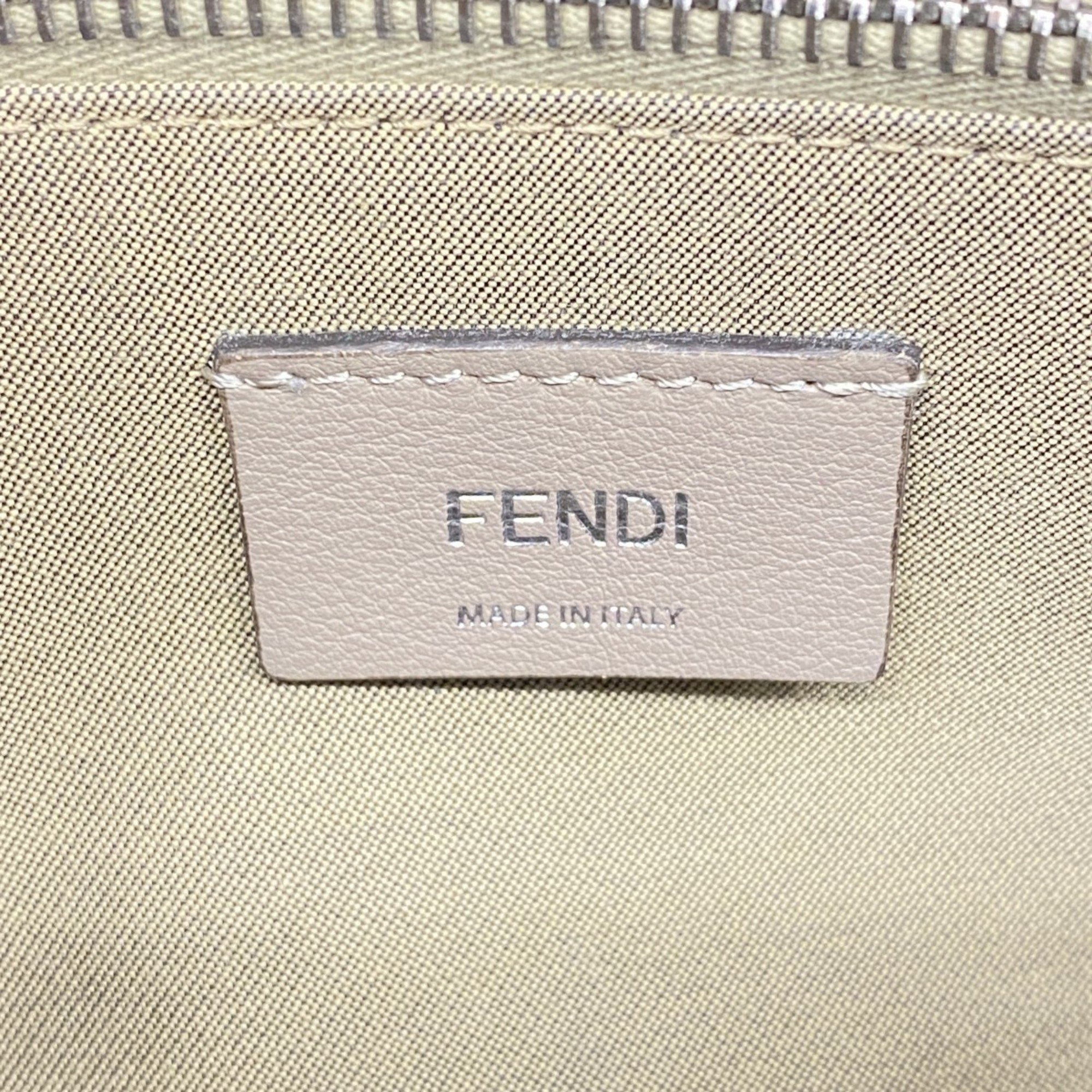 Fendi handbag by the way leather beige ladies